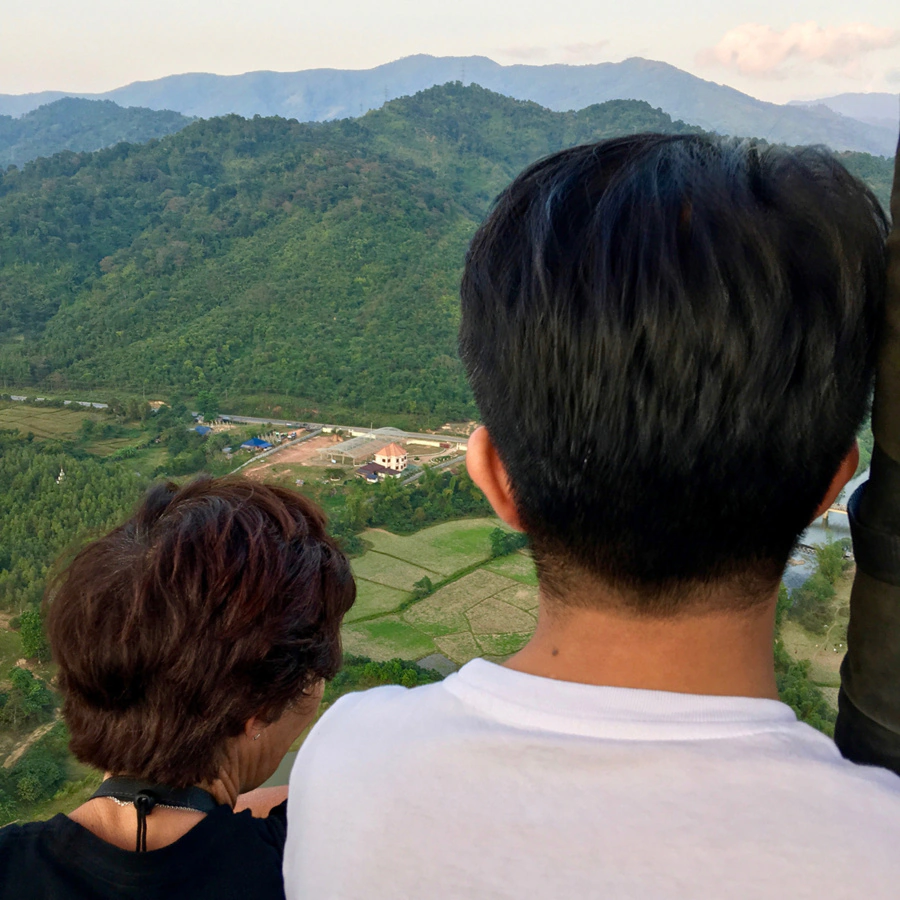 Hot Air Balloon in Vang Vieng, Laos