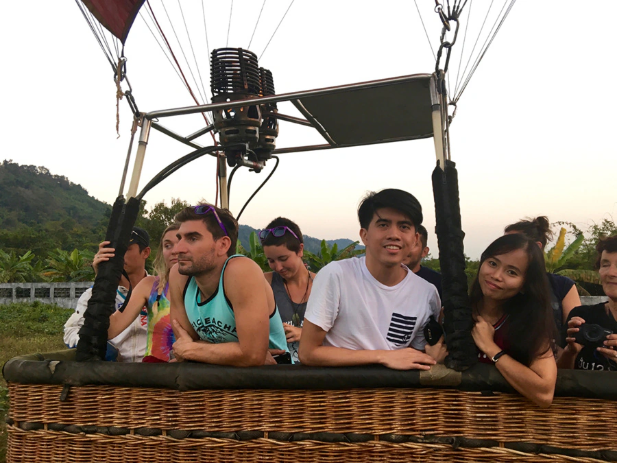 Hot Air Balloon in Vang Vieng, Laos
