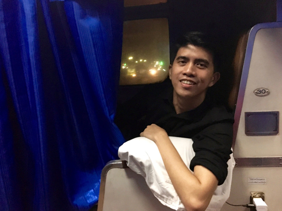 Inside the railway train