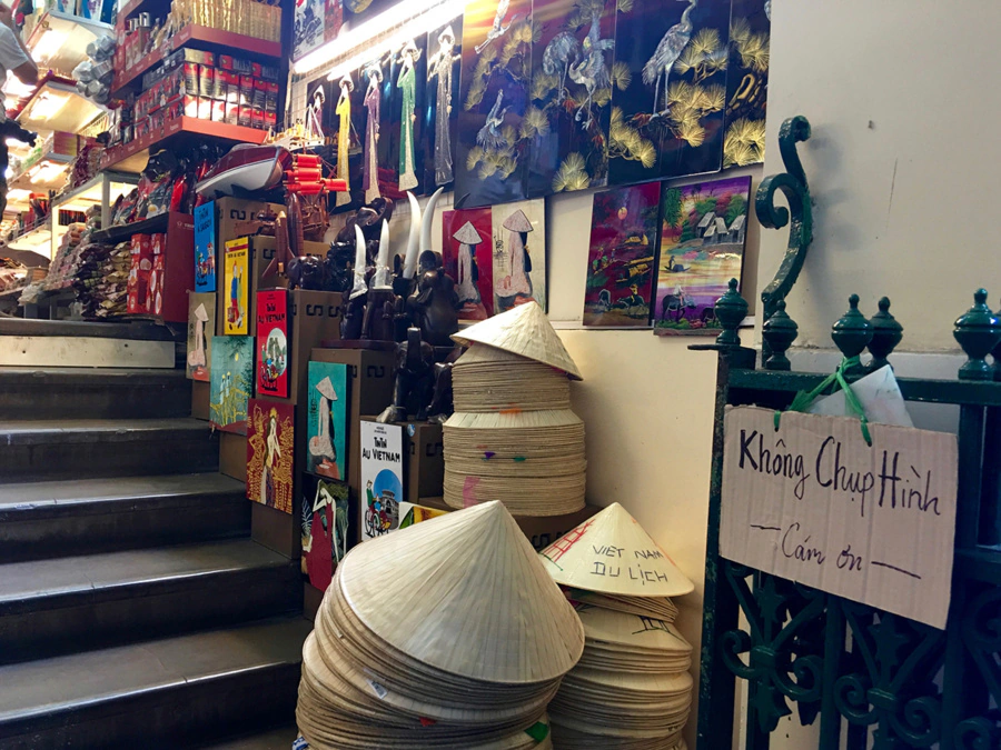 Souvenirs at Saigon Central Post Office