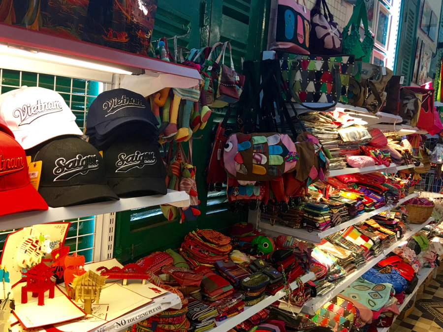 Souvenirs at Saigon Central Post Office