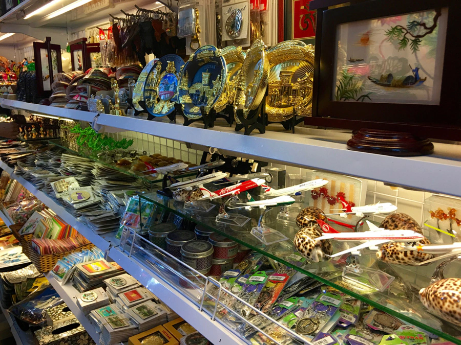 Souvenirs at Saigon Central Post Office