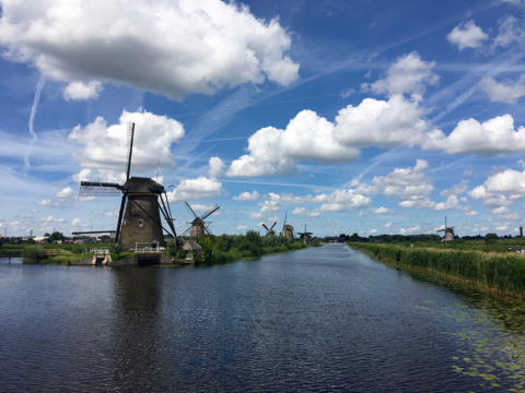 The Dutch Mills at Kinderdijk