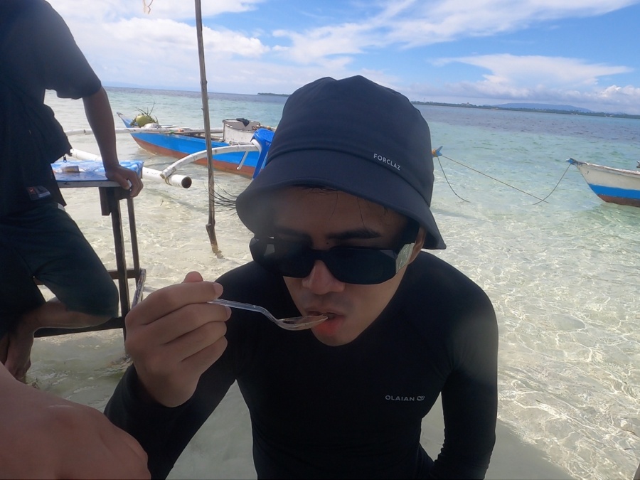 Seafood at Virgin Island sandbar | Island hopping in Bohol
