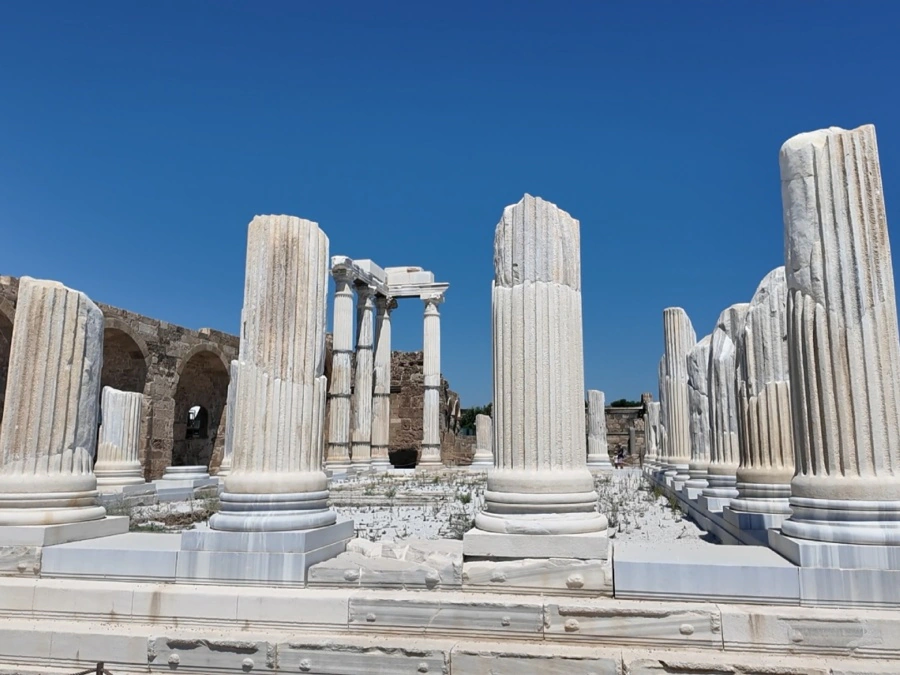 Temple of Athena in the City of Side, Türkiye