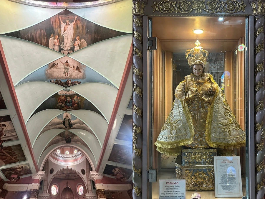 Binondo Church Manila ceiling murals Sto Nino