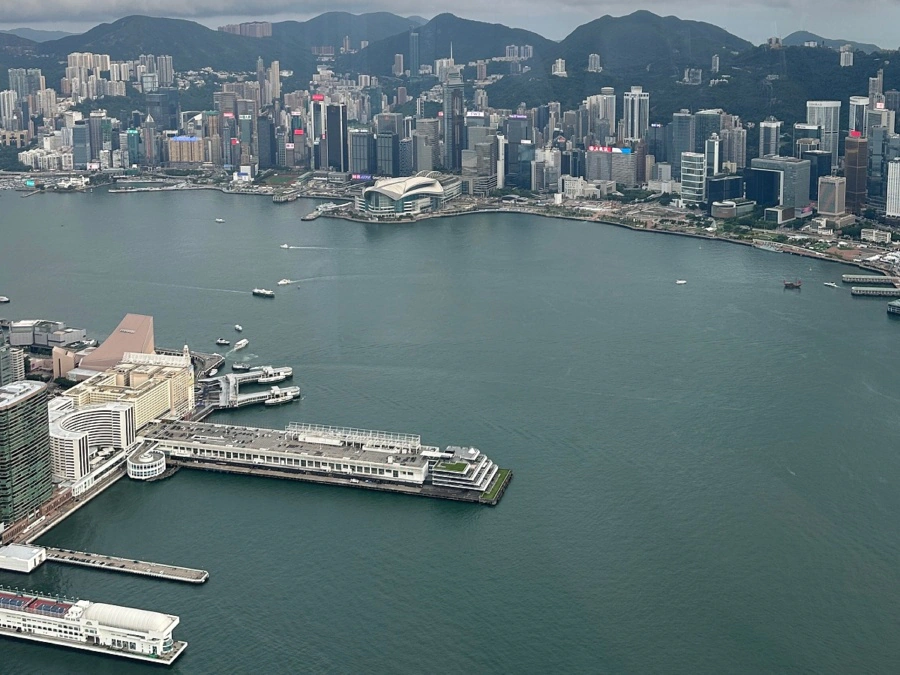View from Ozone Bar at The Ritz-Carlton, Hong Kong