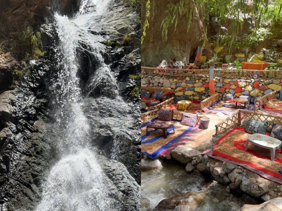 Setti Fatma Waterfalls | resting area | Setti Fadma Morocco