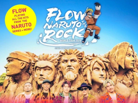 FLOW World Tour 2026 “NARUTO THE ROCK” in Manila Concert poster