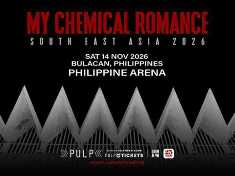 My Chemical Romance – South East Asia 2026 Tour Concert poster